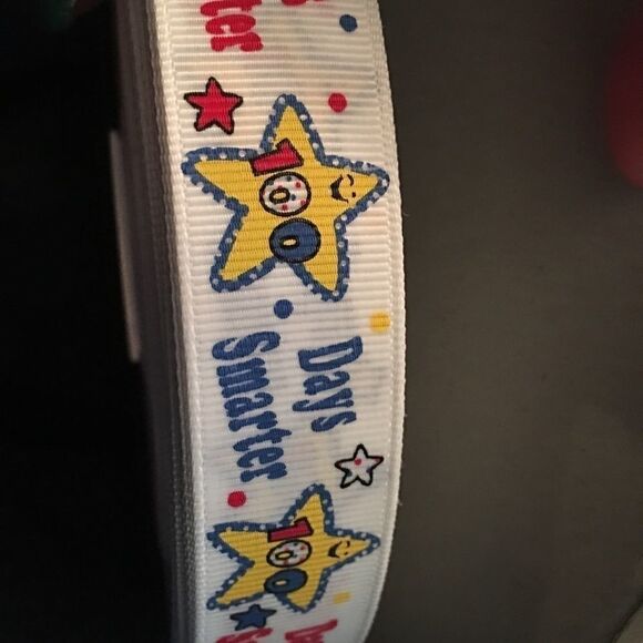 5/$20 grosgrain Ribbon 7/8” 5 yard 100 days smart - Picture 6 of 10